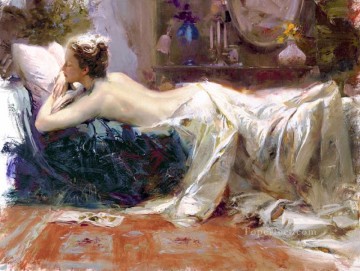 Impresionismo Painting - Mystic Dreams dama pintor Pino Daeni hermosa mujer dama